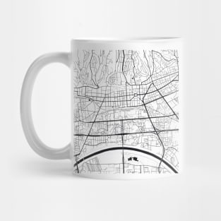 Zagreb Map City Map Poster Black and White, USA Gift Printable, Modern Map Decor for Office Home Living Room, Map Art, Map Gifts Mug